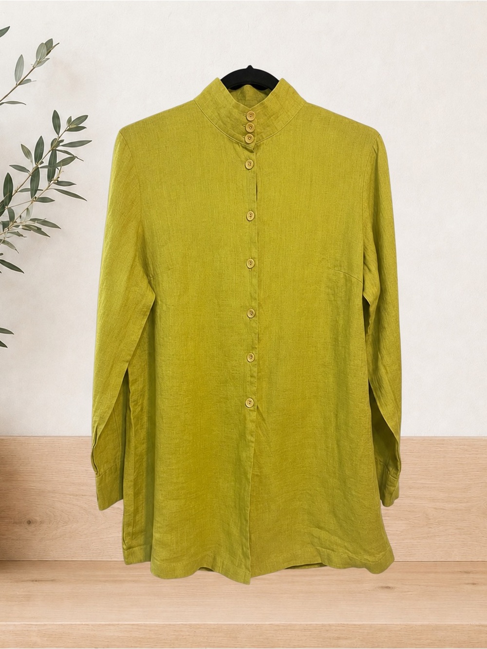 FLAX 100% Linen Button Front Tunic Jacket – Size Small – NWOT
